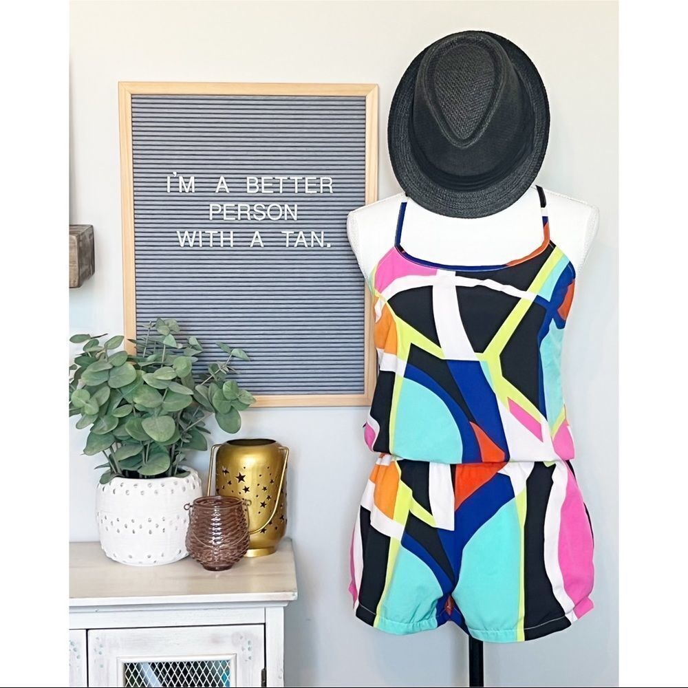 Fabletics “Neema”Multi-Color Romper - Size S - image 4